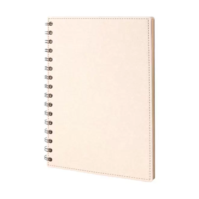 CARNET A5 PERSONNALISE EN CARTON RECYCLE 'PIQUE' - blanc