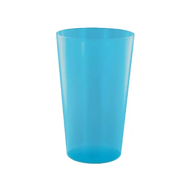 GOBELET MIF RÉUTILISABLE 39 CL PERSONNALISABLE 'CUPY' - bleu transparent