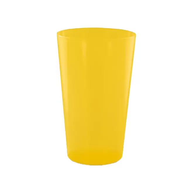 GOBELET MIF RÉUTILISABLE 39 CL PERSONNALISABLE 'CUPY' - jaune transparent