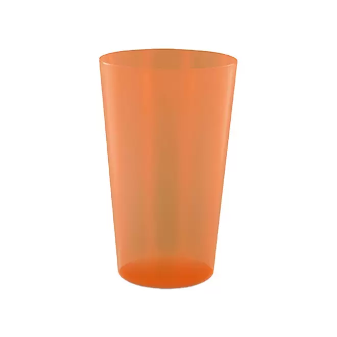 GOBELET MIF RÉUTILISABLE 39 CL PERSONNALISABLE 'CUPY' - orange transparent
