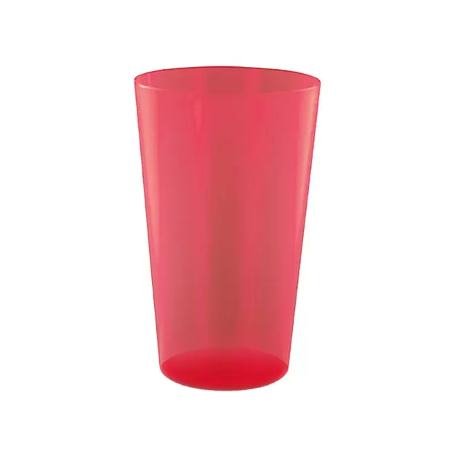 GOBELET MIF RÉUTILISABLE 39 CL PERSONNALISABLE 'CUPY' - rouge transparent