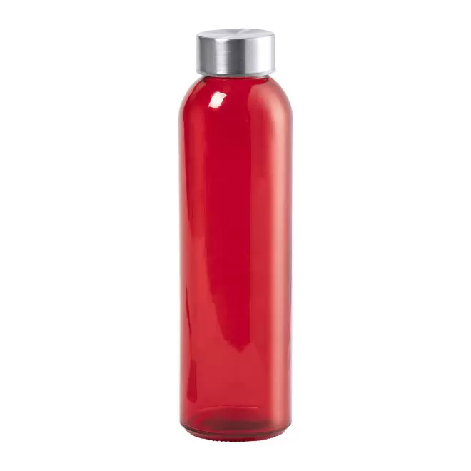 BOUTEILLE EN VERRE PERSONNALISABLE 'BOCA GLASS COLOR' - rouge