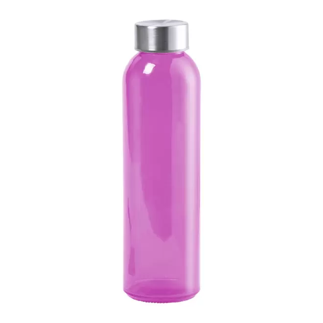 BOUTEILLE EN VERRE PERSONNALISABLE 'BOCA GLASS COLOR' - rose