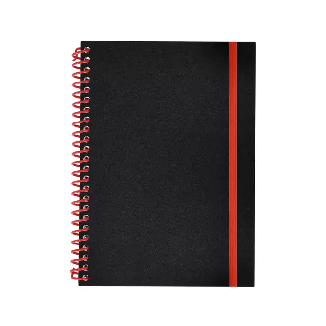 CARNET SPIRALE PERSONNALISABLE 'BILBA' - rouge