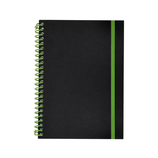 CARNET SPIRALE PERSONNALISABLE 'BILBA' - vert clair