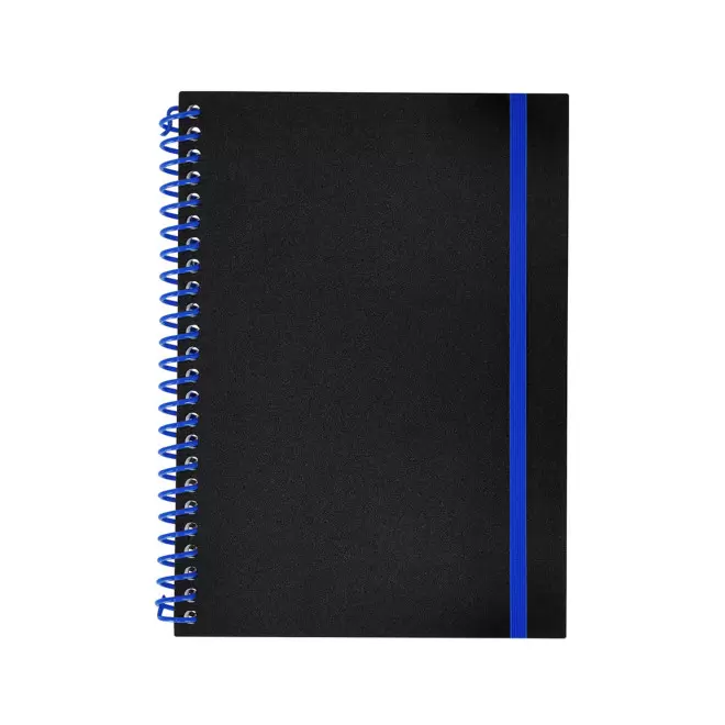 CARNET SPIRALE PERSONNALISABLE 'BILBA' - bleu
