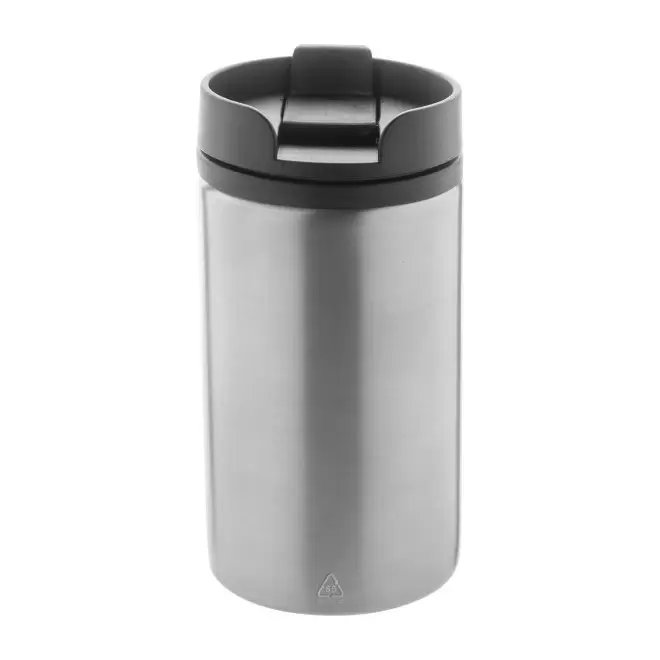 MUG ISOTHERME RECYCLE 250ML PERSONNALISABLE 'GISELA' - argente