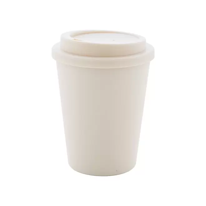 MUG DOUBLE PAROI PLASTIQUE 300ML PERSONNALISABLE 'STARZ' - naturel