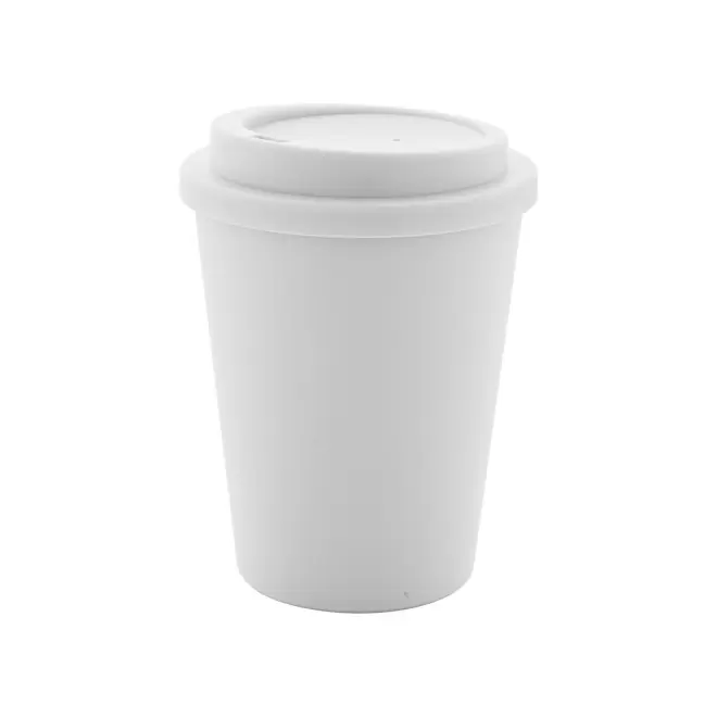 MUG DOUBLE PAROI PLASTIQUE 300ML PERSONNALISABLE 'STARZ' - blanc