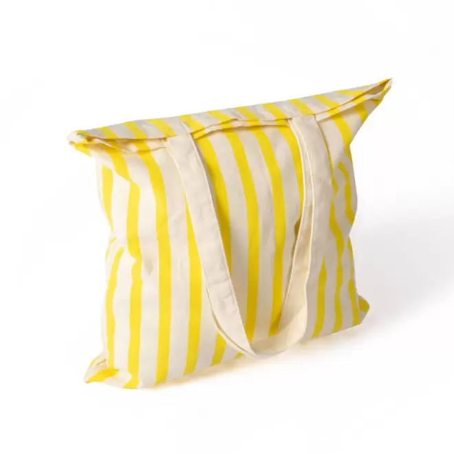 SAC COTON RECYCLE RAYE PERSONNALISABLE 'CALLI' - jaune