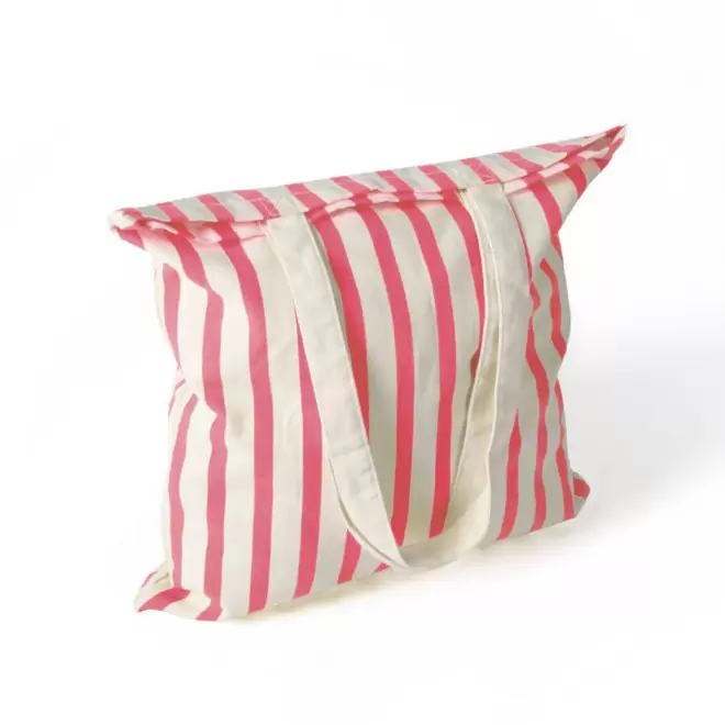 SAC COTON RECYCLE RAYE PERSONNALISABLE 'CALLI' - rose corail