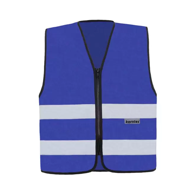 GILET SECURITE PERSONNALISE 'ARMILLA ZIPPE' - bleu royal