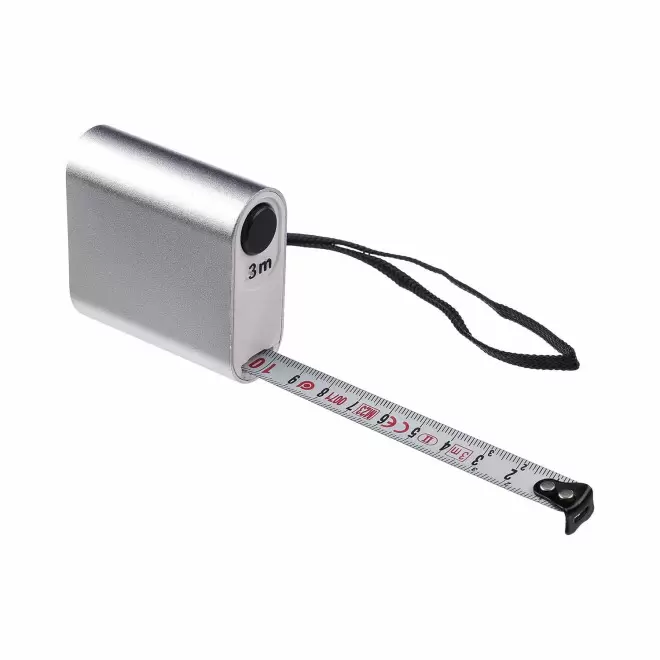 METRE RUBAN PERSONNALISE ALU 3 M 'TOLO' - argente