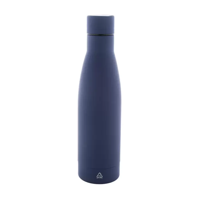 BOUTEILLE PERSONNALISABLE ACIER RECYCLE 750ML 'BROLO' - bleu foncé