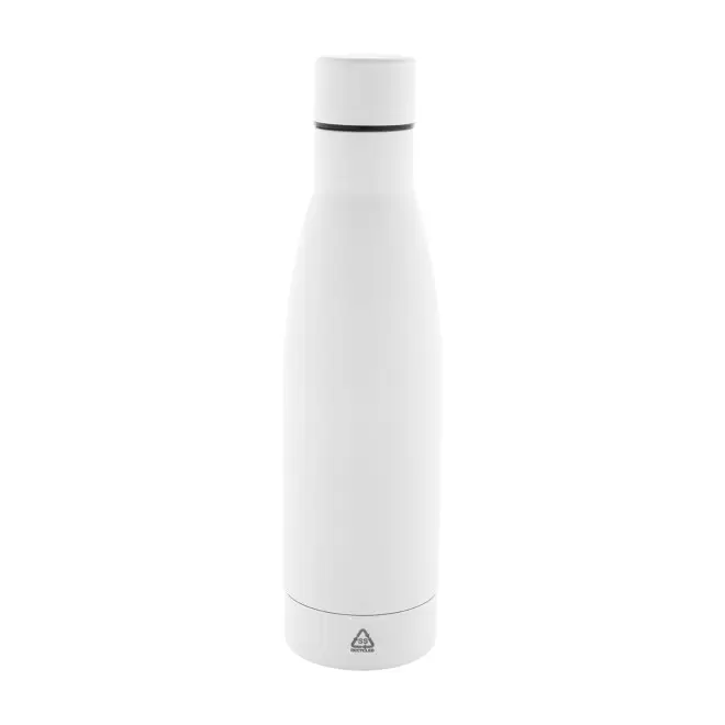 BOUTEILLE PERSONNALISABLE ACIER RECYCLE 750ML 'BROLO' - blanc