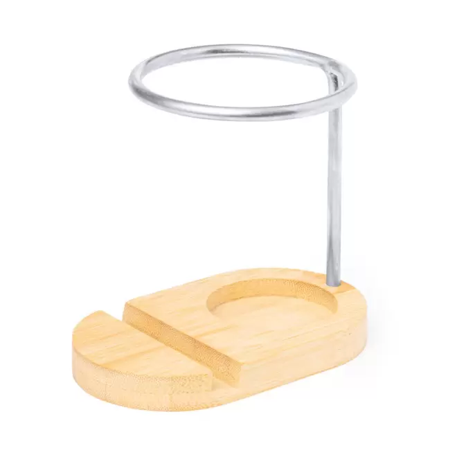 POT A CRAYONS SUPPORT TELEPHONE PERSONNALISE 'HOLDO' - bambou