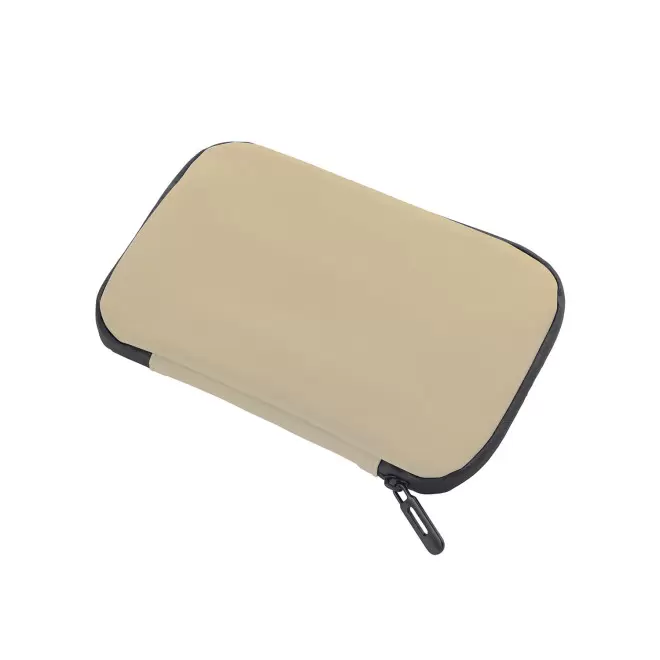 TROUSSE ORGANISATRICE PERSONNALISABLE EN PU 'OLYMPOS' - écru