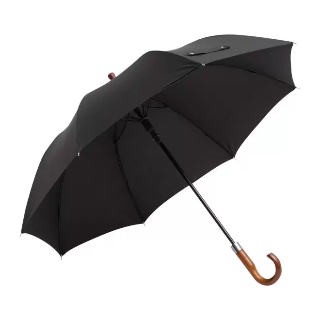 PARAPLUIE CANNE PERSONNALISABLE 'ANDREW' - noir