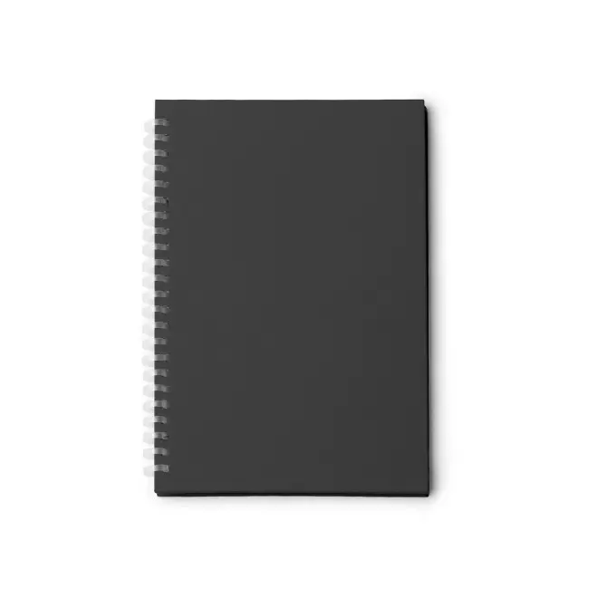 CARNET SPIRALE PERSONNALISABLE 'MISTREL' - noir