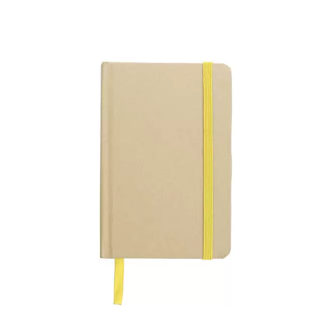 CARNET RECYCLE A6 LIGNE PERSONNALISABLE 'HORUS' - jaune