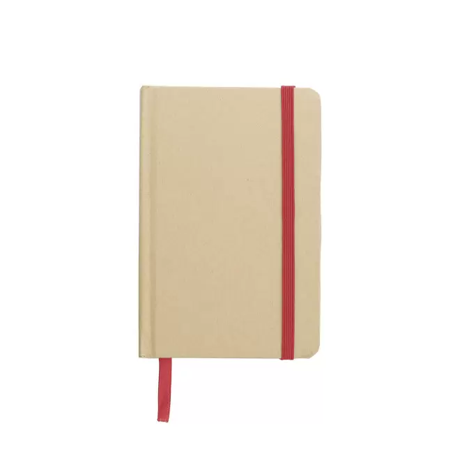 CARNET RECYCLE A6 LIGNE PERSONNALISABLE 'HORUS' - rouge