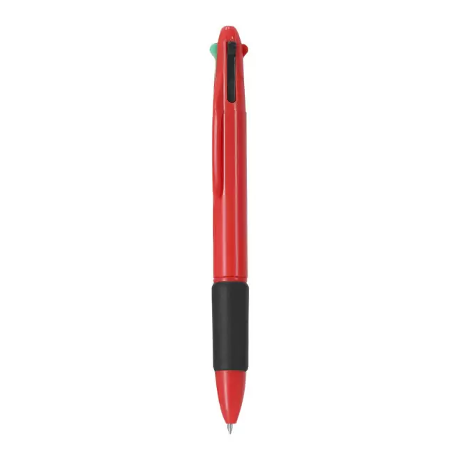 STYLO 4 COULEURS PERSONNALISE 'TERAMI' - rouge