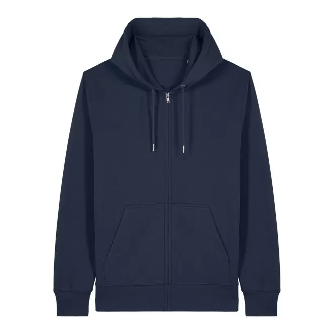 SWEAT SHIRT ZIPPE MIXTE PERSONNALISE 'CONNECTOR 2.0' - bleu marine