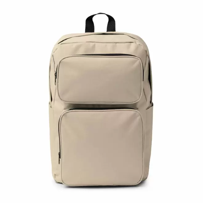 SAC A DOS RPET 600D PERSONNALISABLE 'CARLY' - beige
