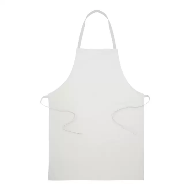 TABLIER SANS POCHE PERSONNALISE 'CUISTO RECYCLE' - blanc