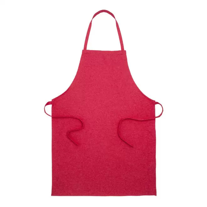 TABLIER SANS POCHE PERSONNALISE 'CUISTO RECYCLE' - rouge