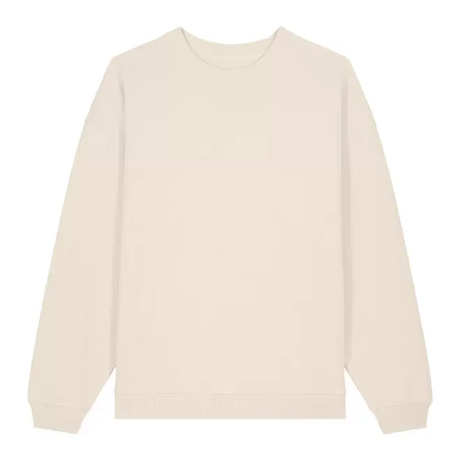 SWEAT SHIRT MIXTE OVERSIZE PERSONNALISE 'RADDER 2.0' - crème