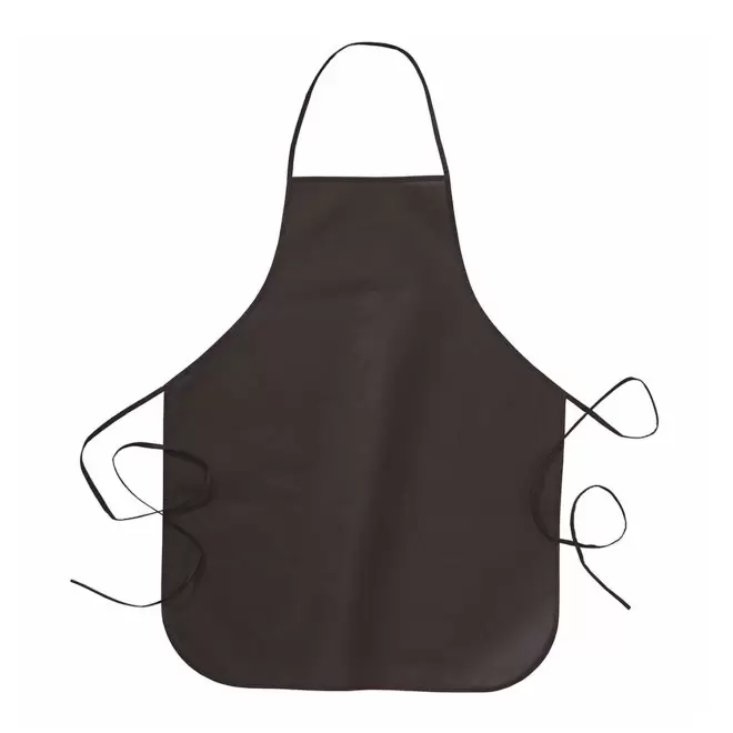 TABLIER SANS POCHE NON TISSE PERSONNALISE 'VAKITA' - noir