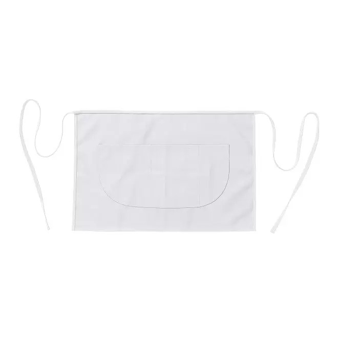 TABLIER COURT PERSONNALISABLE 'ITATAB' - blanc