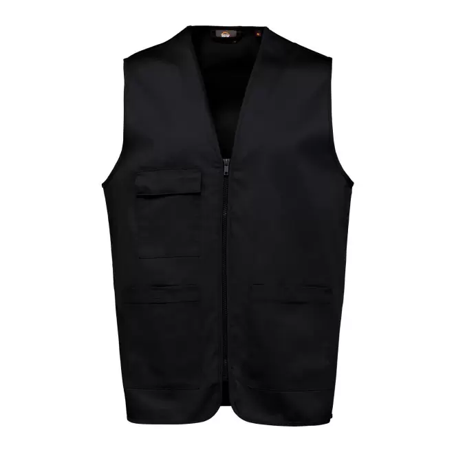 GILET DE TRAVAIL MIXTE PERSONNALISE 'PRACTO' - noir