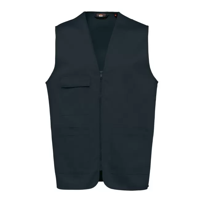 GILET DE TRAVAIL MIXTE PERSONNALISE 'PRACTO' - bleu marine