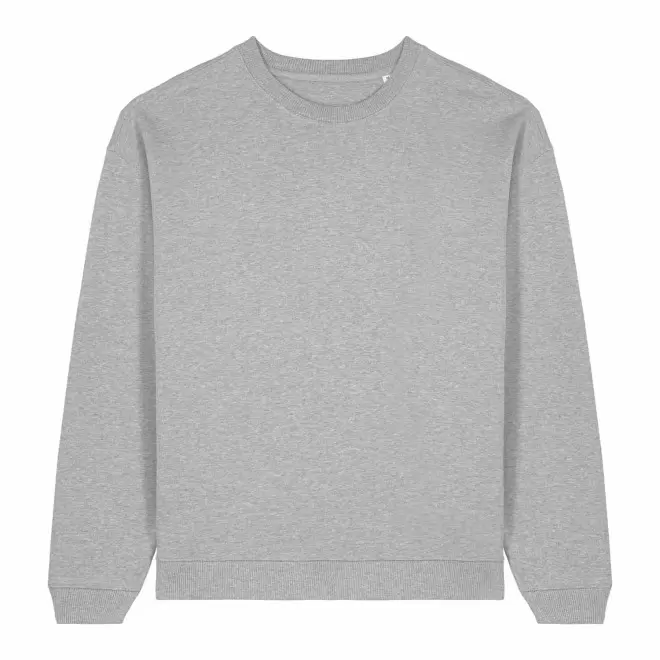 SWEAT CHINE MIXTE OVERSIZE PERSONNALISE 'RADDER 2.0' - gris chiné