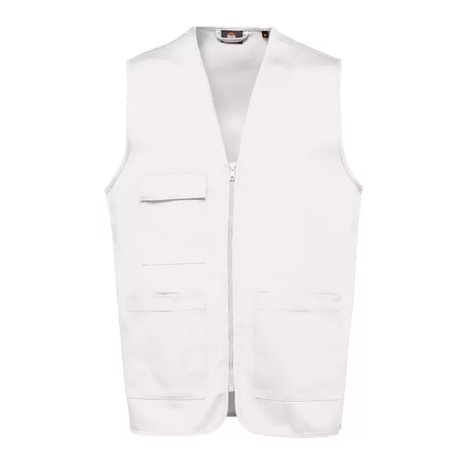 GILET DE TRAVAIL MIXTE PERSONNALISE 'PRACTO' - blanc