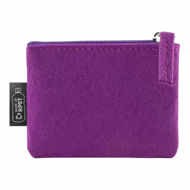PORTE MONNAIE PERSONNALISE EN FEUTRE 'REDDY COULEUR' - violet