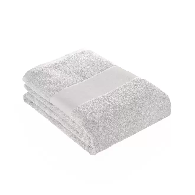 SERVIETTE EPONGE PERSONNALISEE 'LIBERON 50X100 BLANC' - blanc