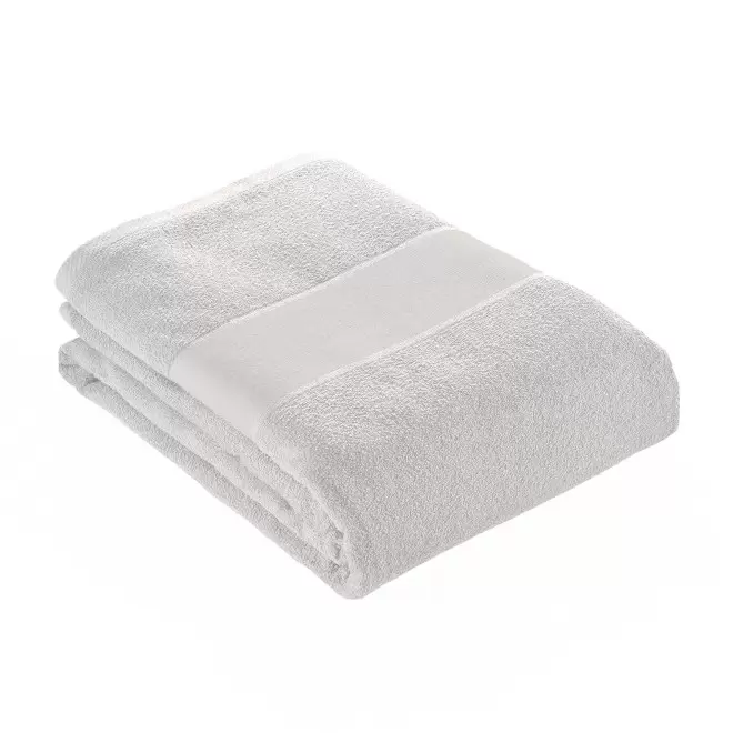 SERVIETTE EPONGE PERSONNALISEE 'LIBERON 90X150 BLANC' - blanc