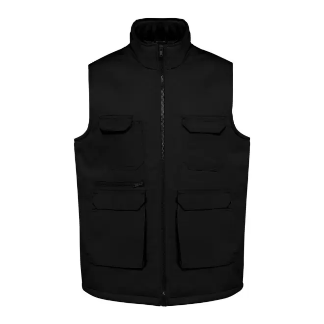 GILET MULTIPOCHES MIXTE PERSONNALISE 'HARDICA' - noir