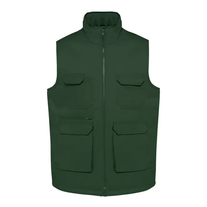GILET MULTIPOCHES MIXTE PERSONNALISE 'HARDICA' - vert forêt