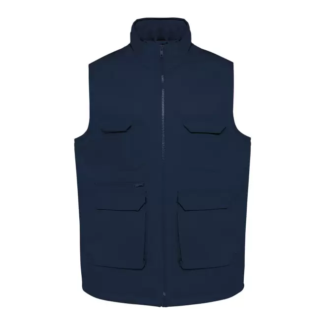 GILET MULTIPOCHES MIXTE PERSONNALISE 'HARDICA' - bleu marine