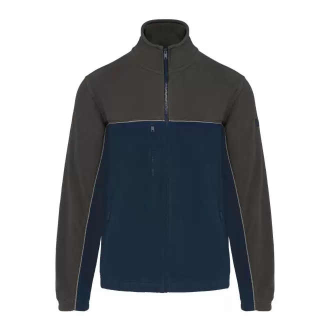 BODYWARER POLAIRE MIXTE PERSONNALISE 'WORKSHARP' - marine/gris