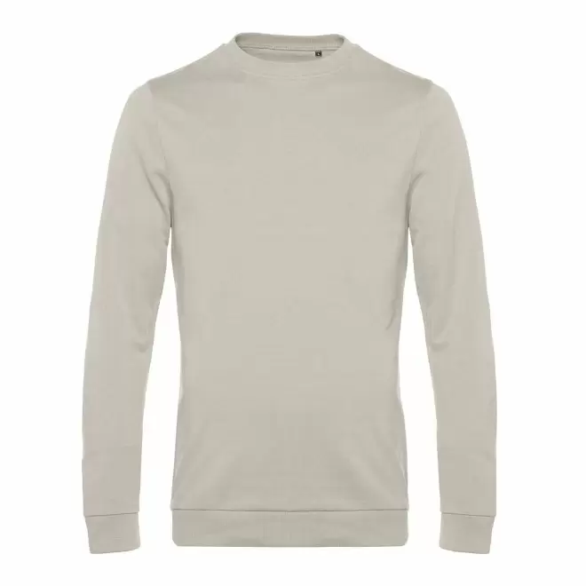 SWEAT COL ROND HOMME PERSONNALISABLE 'TERRY' - gris clair