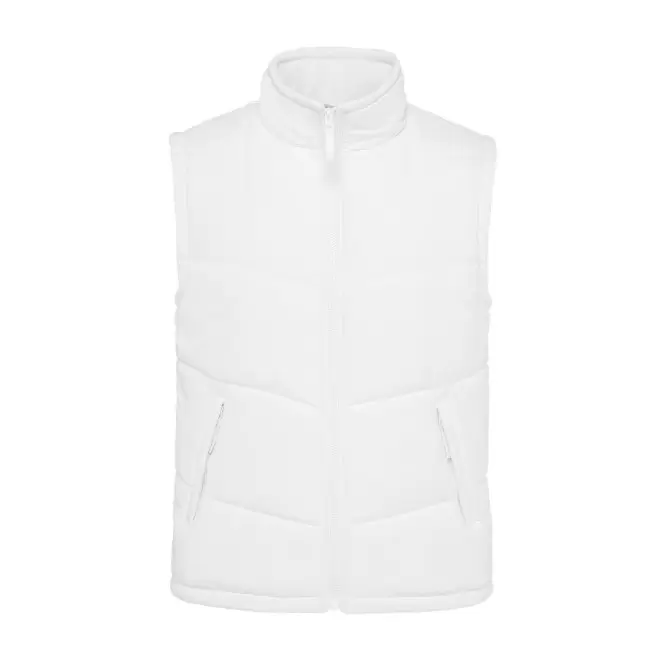 DOUDOUNE SANS MANCHES MIXTE PERSONNALISEE 'WORKO' - blanc