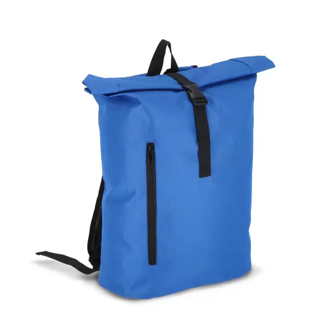 SAC A DOS ROLLTOP RPET PERSONNALISABLE 'MIKOS' - bleu