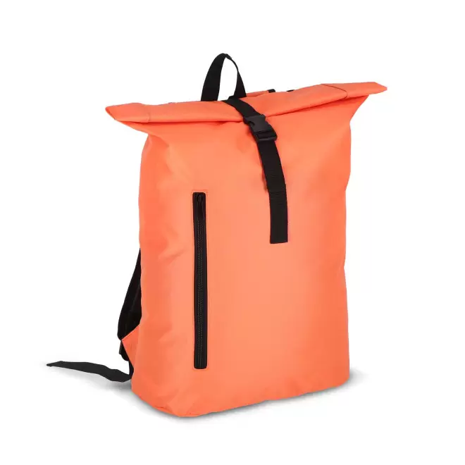 SAC A DOS ROLLTOP RPET PERSONNALISABLE 'MIKOS' - orange
