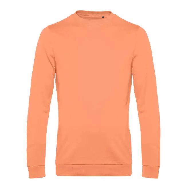 SWEAT COL ROND HOMME PERSONNALISABLE 'TERRY' - melon