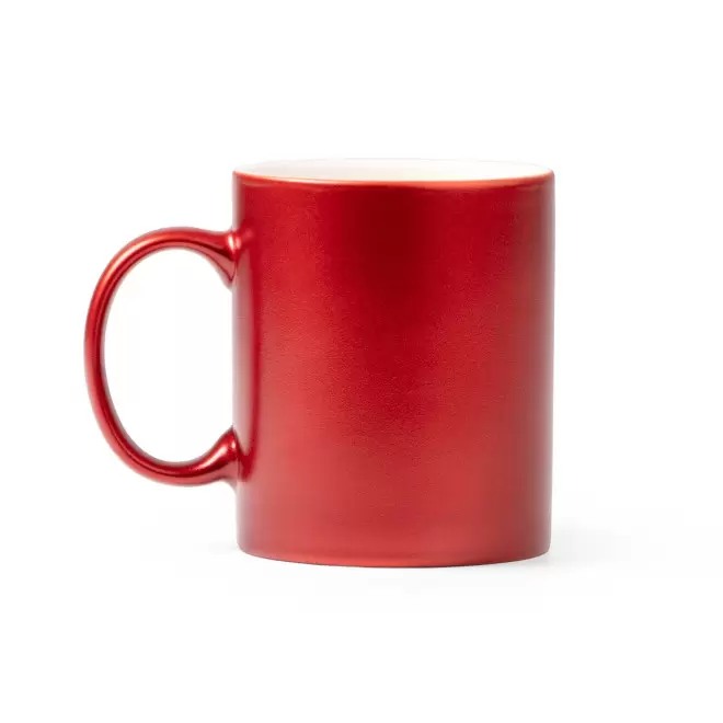 MUG EN CERAMIQUE PERSONNALISE NACRE 350ML 'GLIMT' - rouge
